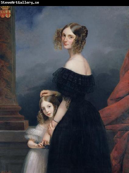 Claude Marie Dubufe with her daughter